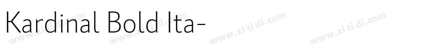 Kardinal Bold Ita字体转换